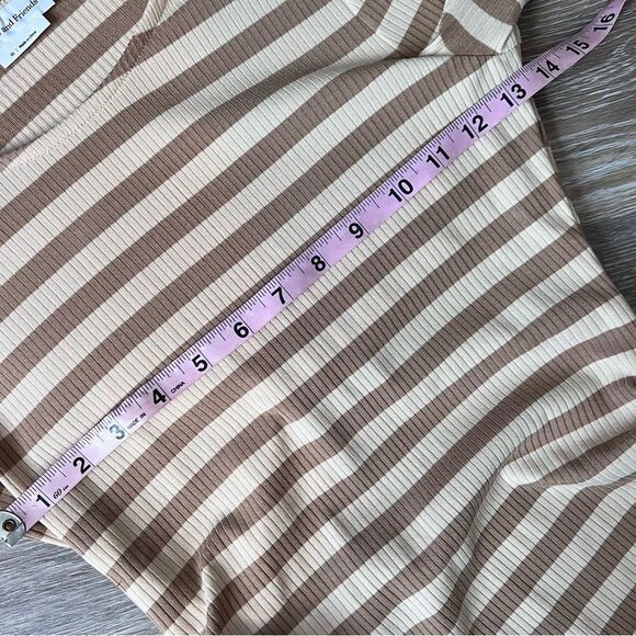 Lovers and friends kat mini dress in camel stripe - Picture 5 of 7